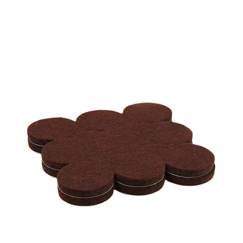 Cheap Factory Price Self Adhesive Felt Furniture Foot Protection Pads 35Mm 18Pcs Durable Felt Pads