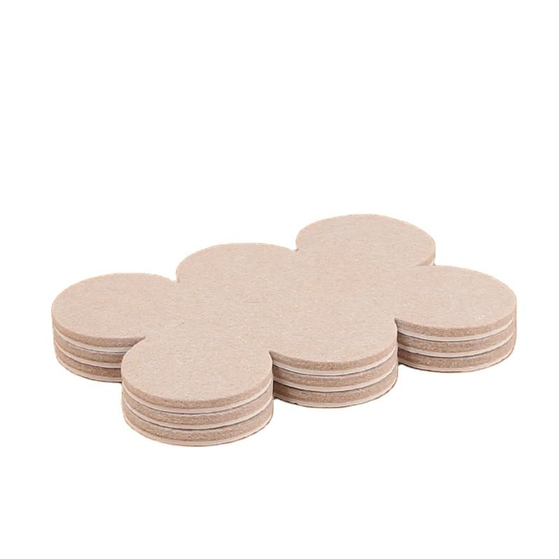 Professional Factory Furniture Protector Pads Simple Shape Adhesive Felt Carpet Hardwood Floors Modern Dining Hotel Living Room